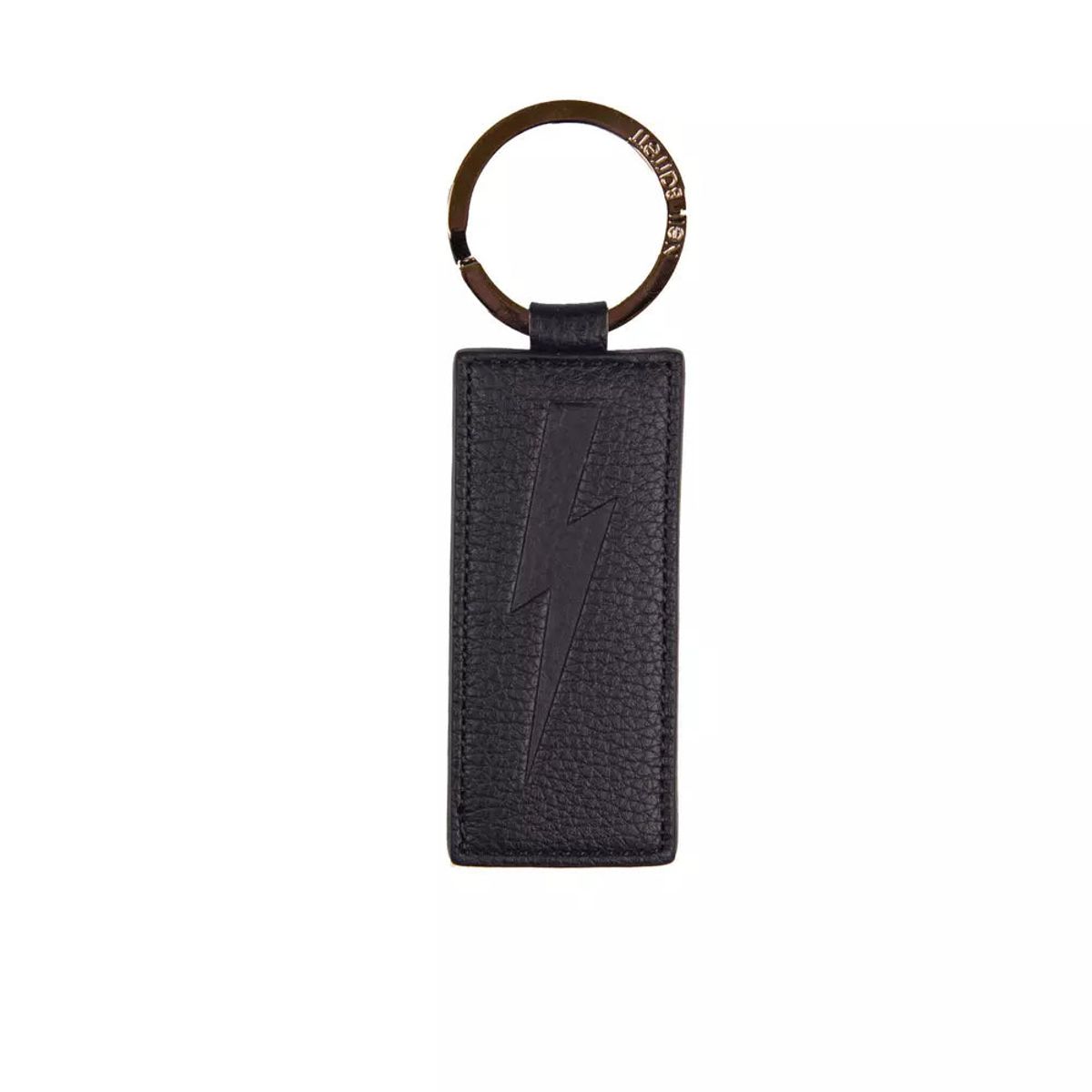 Neil Barrett Chic Blue Leather Keychain for Herre