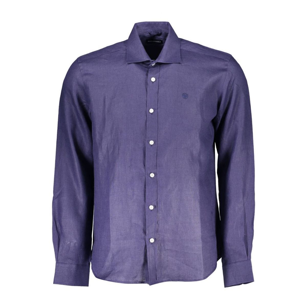 North Sails Blue Linen Men Shirt