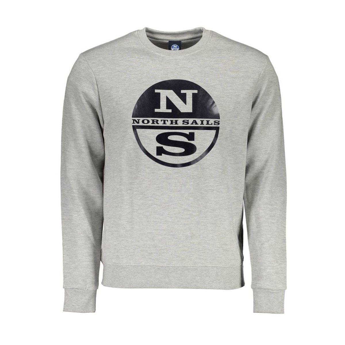 North Sails Gray Cotton Men Sweater