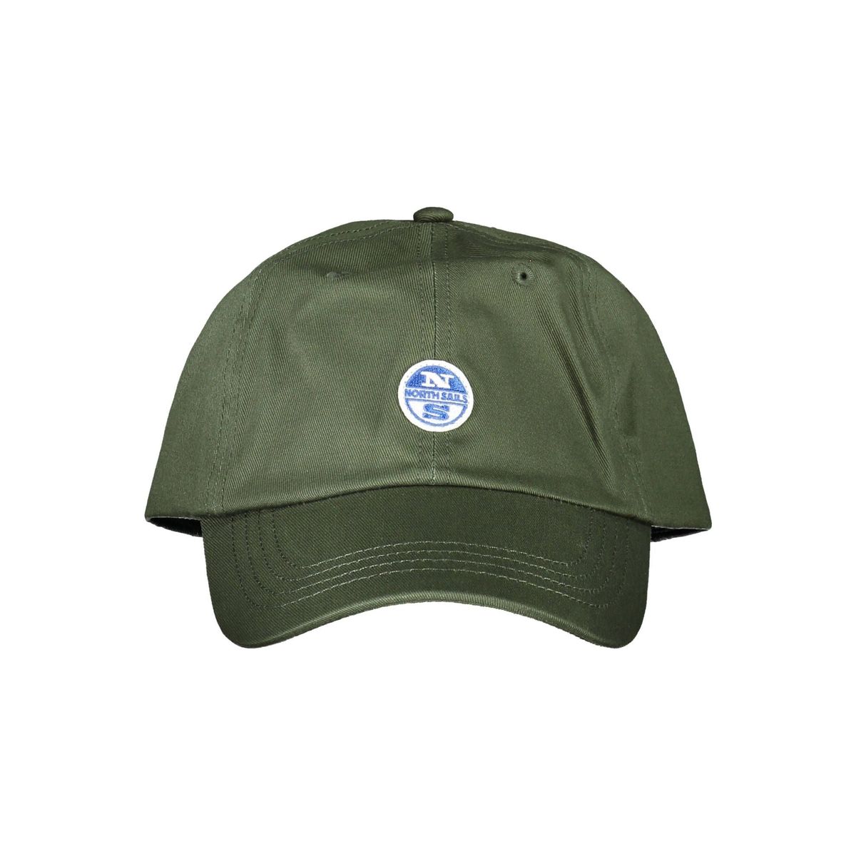 North Sails Green Cotton Cap with Visor and Logo Accent