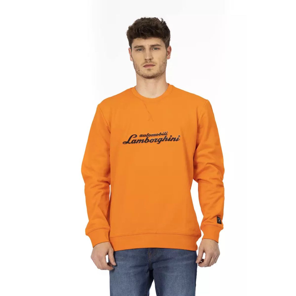 Automobili Lamborghini Orange Bomuld Sweater