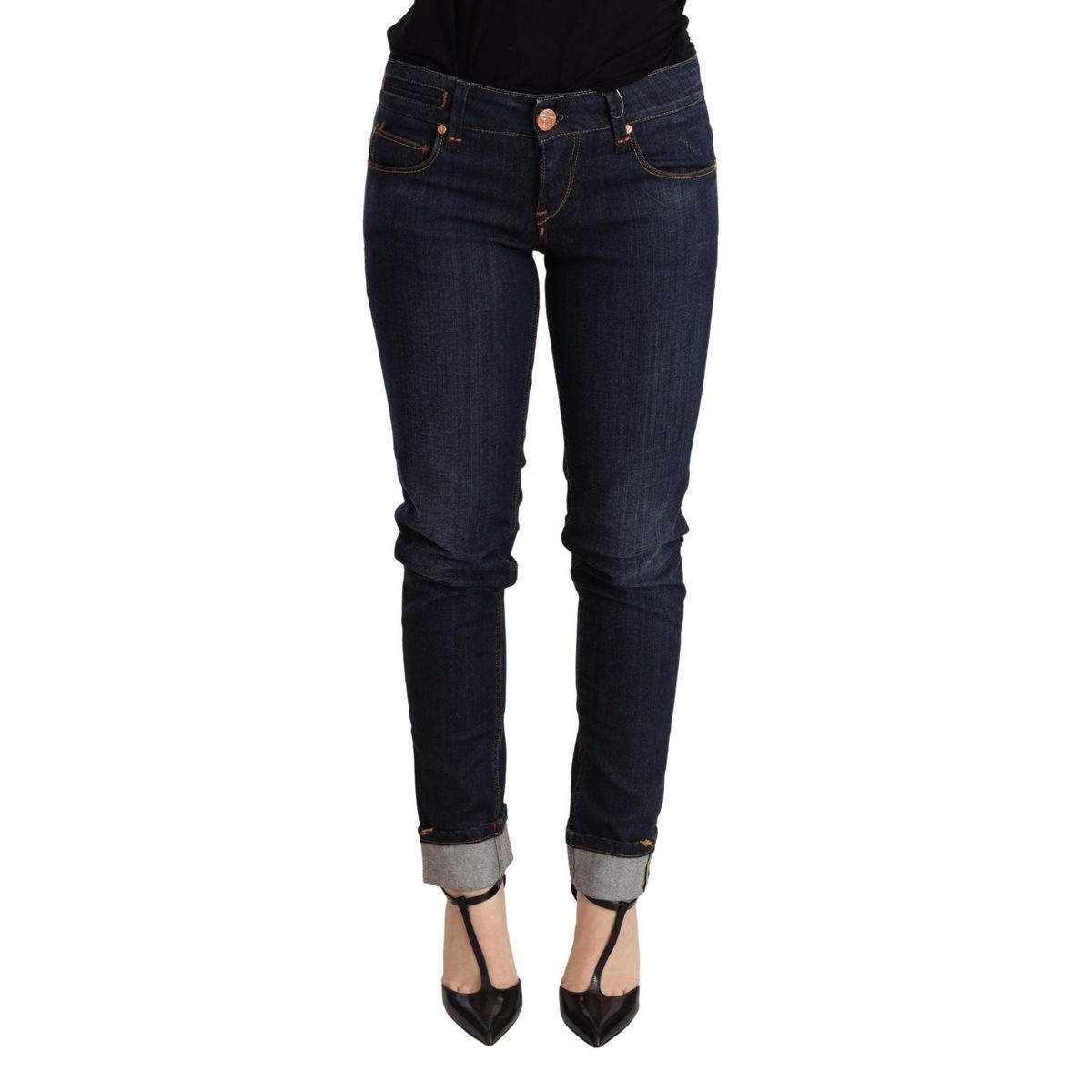 Acht Chic Dark Blue Skinny Jeans