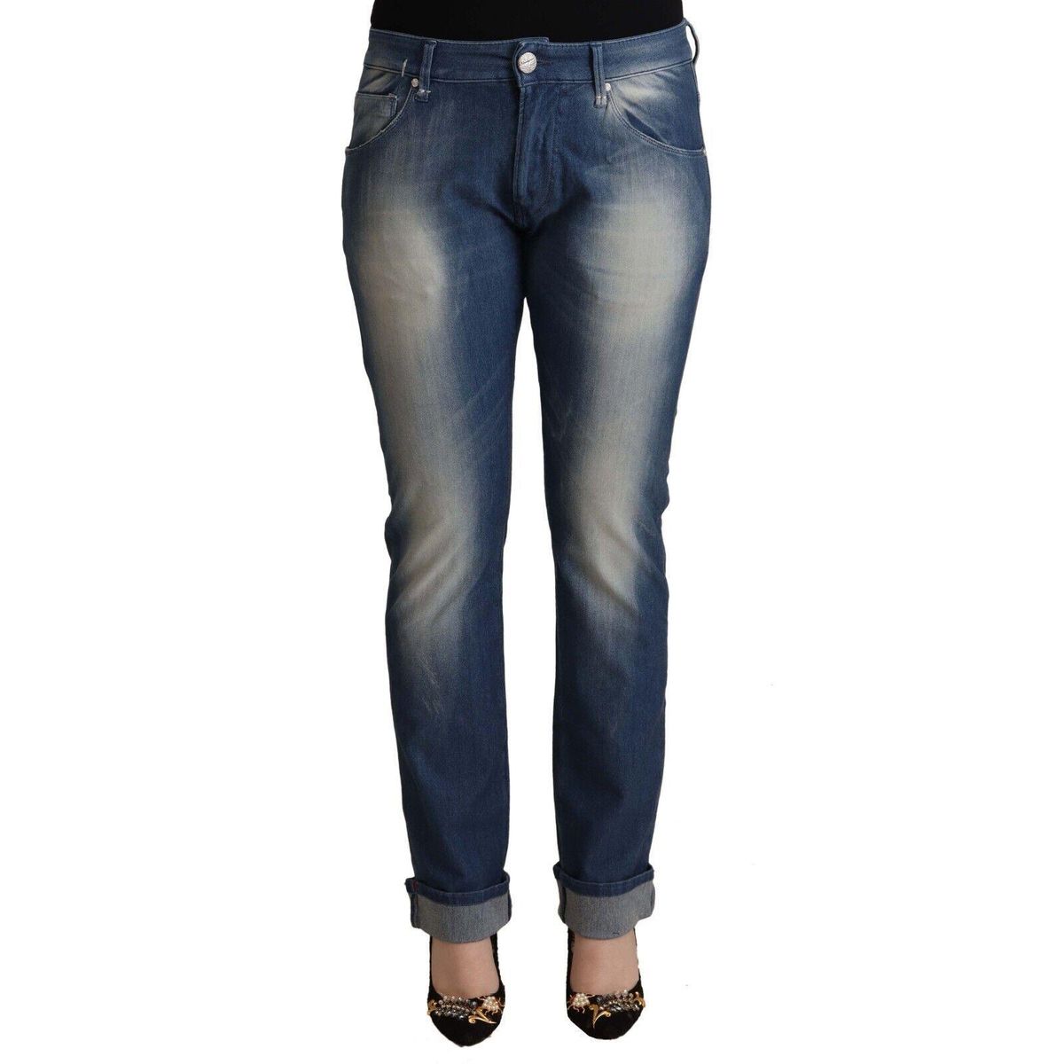 Acht Chic Mid Waist Skinny Denim Jeans