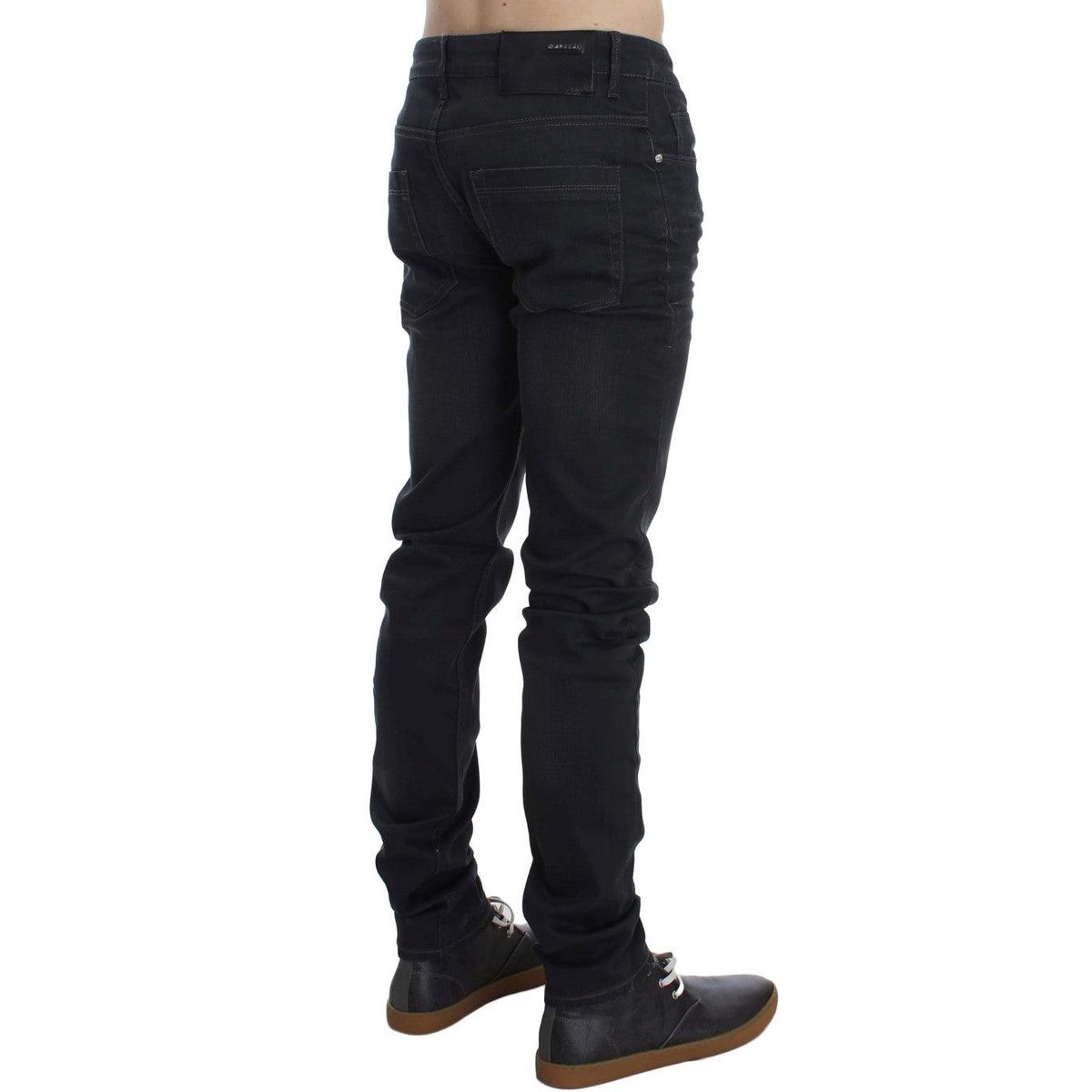 Acht Sleek Gray Slim Fit Herre Premium Denim