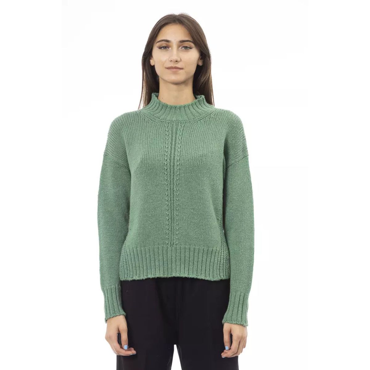 Alpha Studio Grøn Uld Sweater