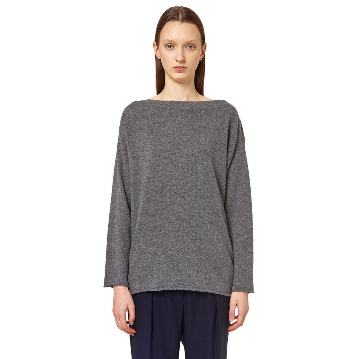 Alpha Studio Gray Cashmere Sweater