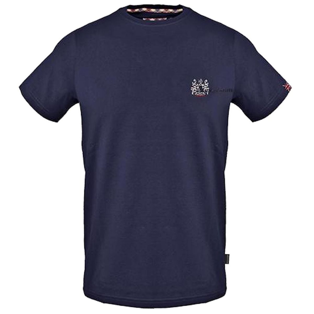 Aquascutum Blue Cotton Men T-Shirt