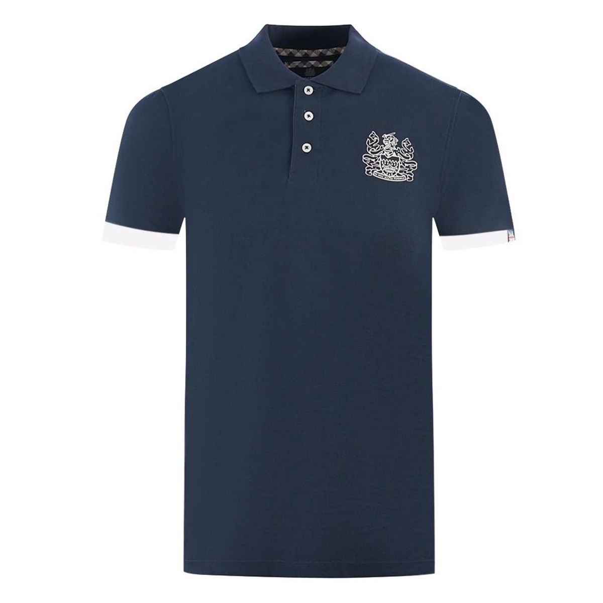 Aquascutum Blå Bomuld Polo Shirt