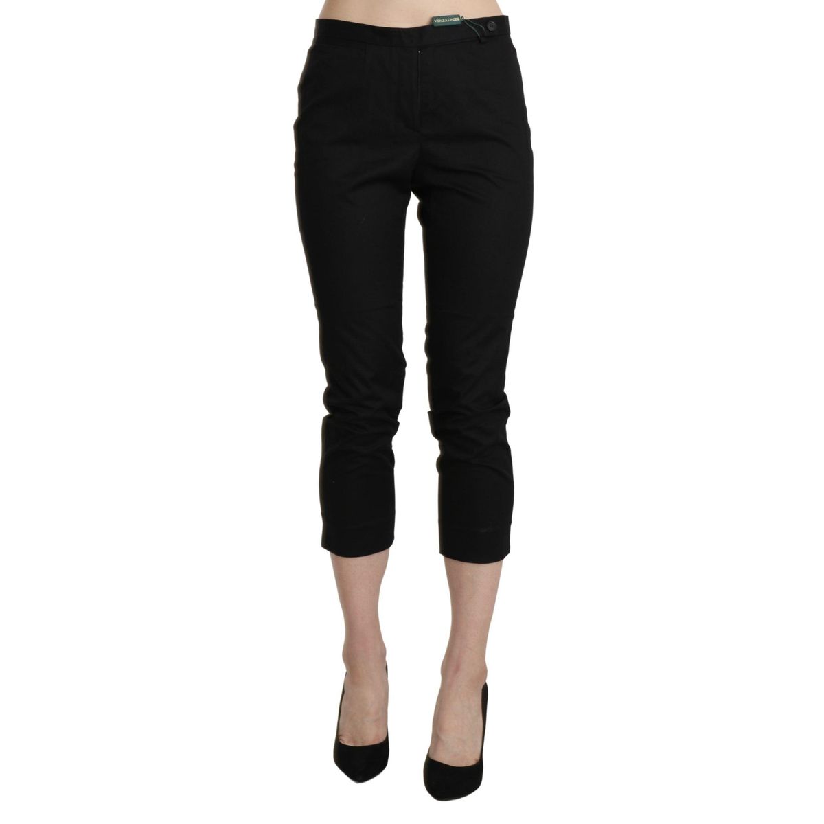 BENCIVENGA Elegant High Waist Skinny Cropped Pants