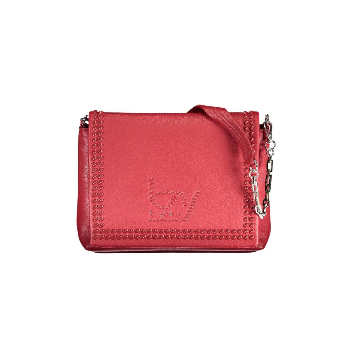 BYBLOS Elegant Red Chain-Strap Shoulder Bag