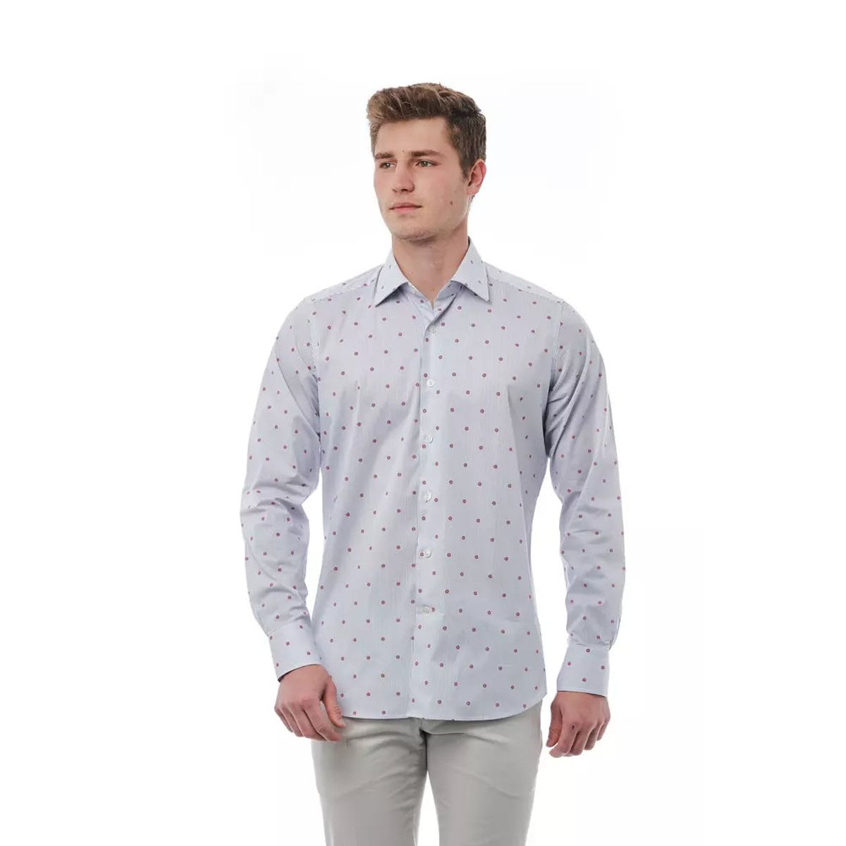 Bagutta Elegant Multicolor Regular Fit Italian Collar Shirt