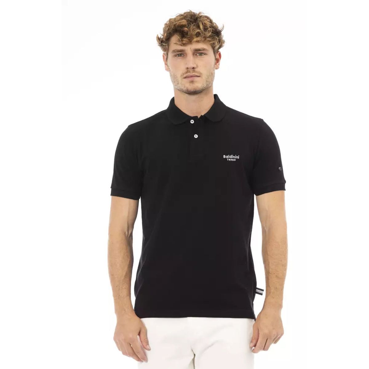 Baldinini Trend Baldinini Sort Bomuld Polo Shirt