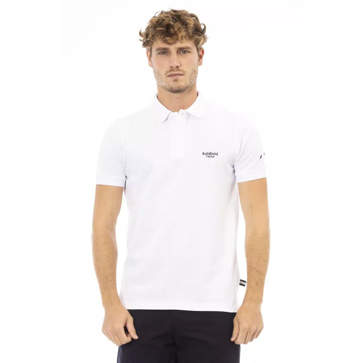 Baldinini Trend Baldinini Sort Bomuld Polo Shirt