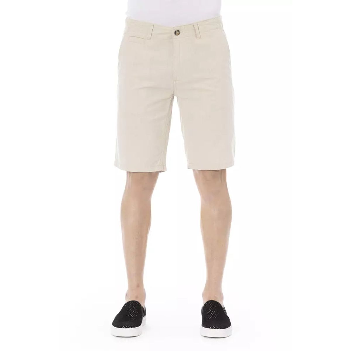 Baldinini Trend Beige Cotton Bermuda Shorts