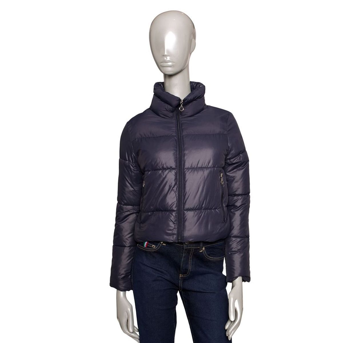 Baldinini Trend Blue Polyester Jackets & Coat