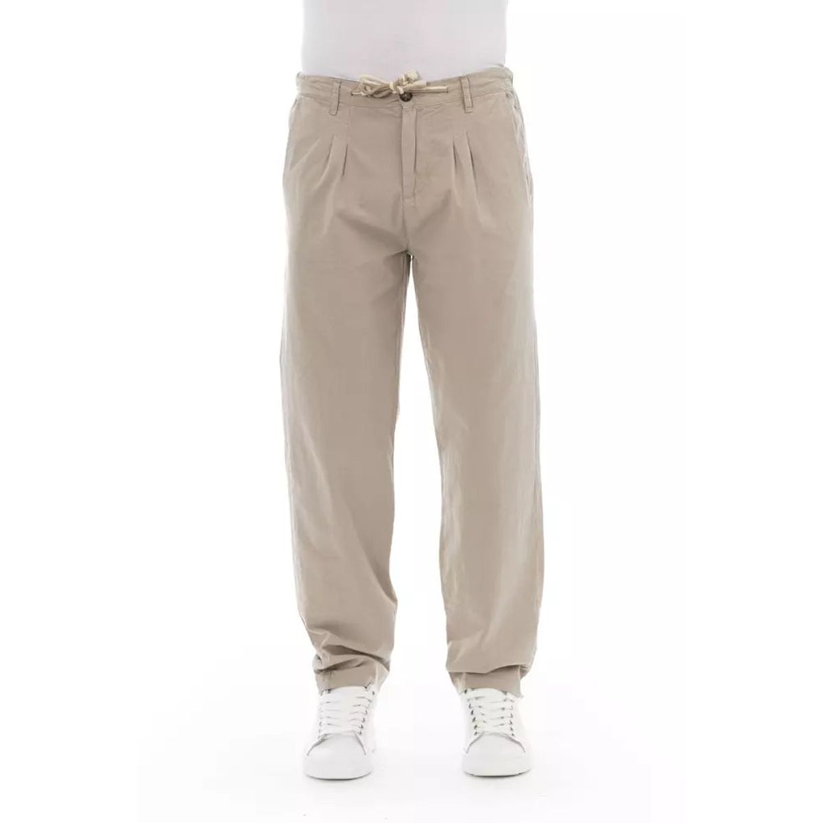 Baldinini Trend Chic Beige Chino Trousers for Herre