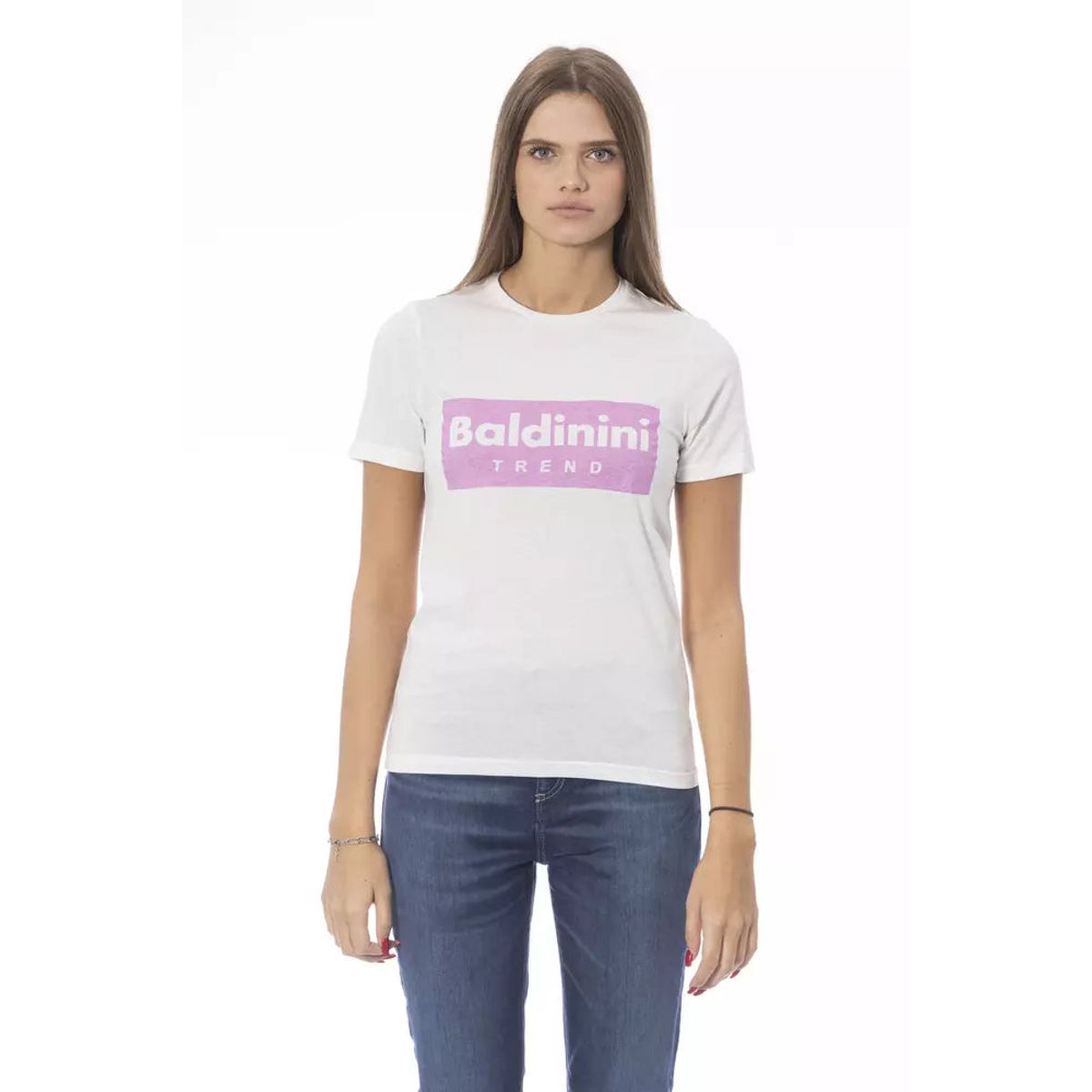 Baldinini Trend Elegant Crew Neck Short Sleeve Tee