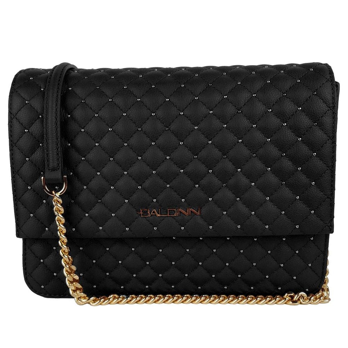 Baldinini Trend Elegant Quilted Calfskin Shoulder Bag