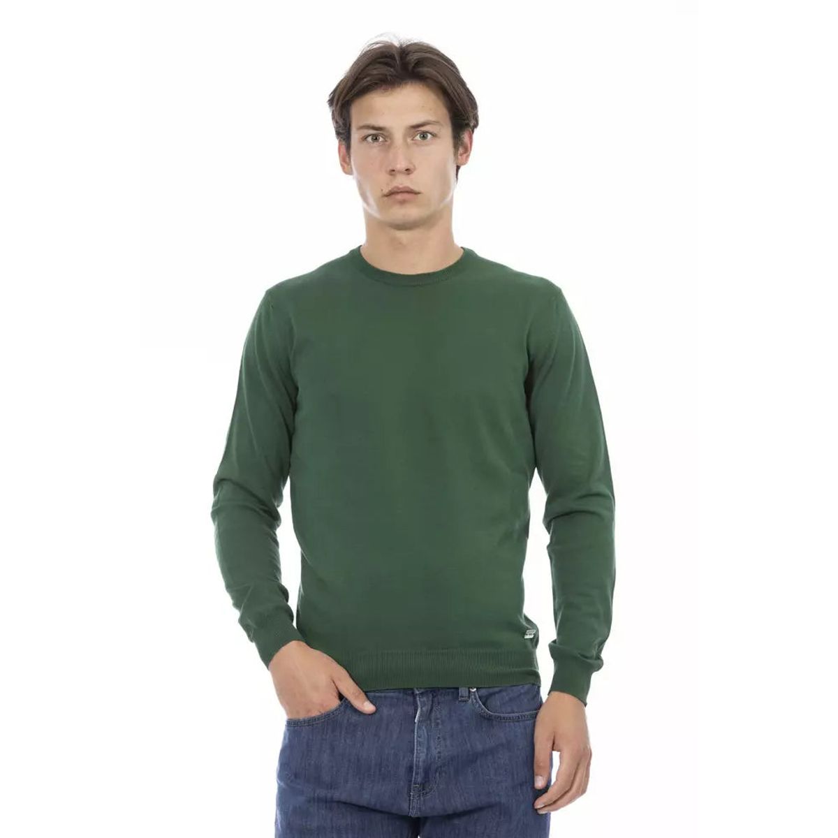 Baldinini Trend Grøn Bomuld Sweater