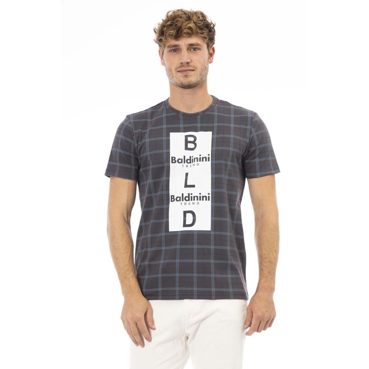 Baldinini Trend Grå Bomuld T-Shirt