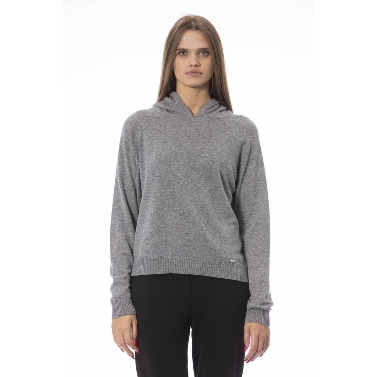 Baldinini Trend Grå Viscose Sweater