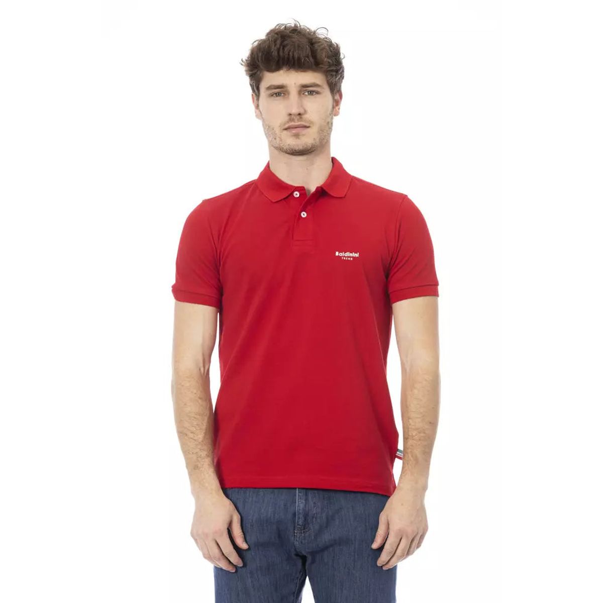 Baldinini Trend Rød Bomuld Polo Shirt