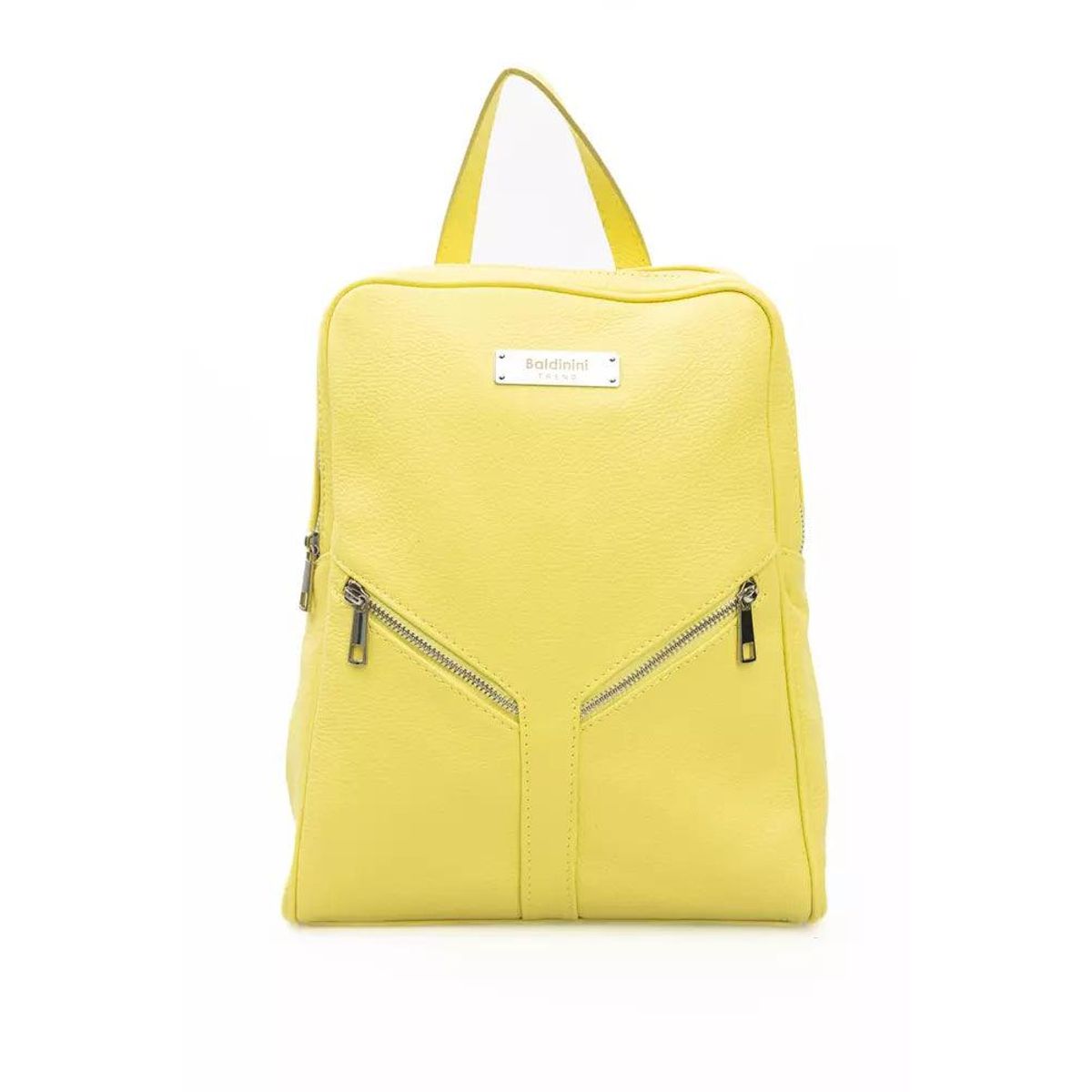 Baldinini Trend Sunshine Yellow Leather Backpack