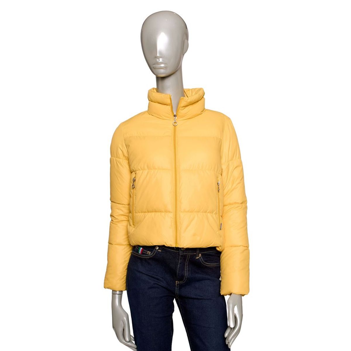 Baldinini Trend Yellow Polyester Jackets & Coat