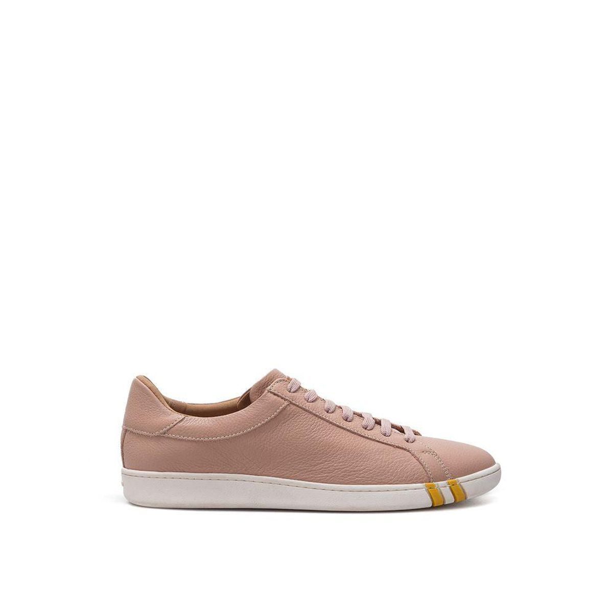 Bally Elegant Pink Bomuld Leather Sneakers