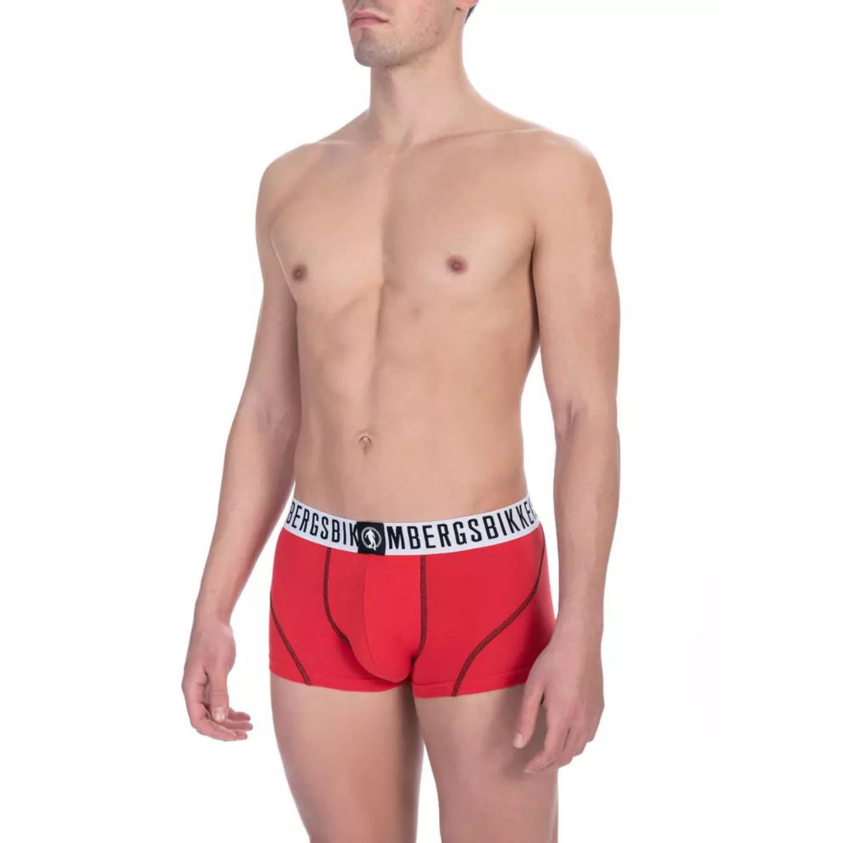 Bikkembergs Red Cotton Herre Trunk Underwear