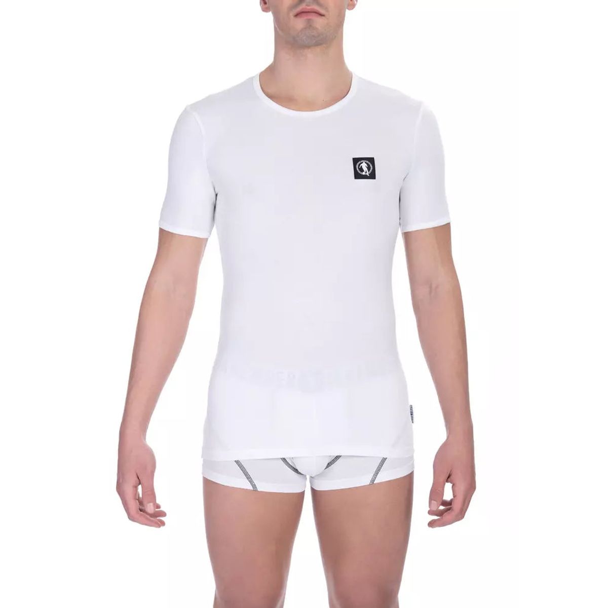 Bikkembergs White Cotton Herre T-Shirt