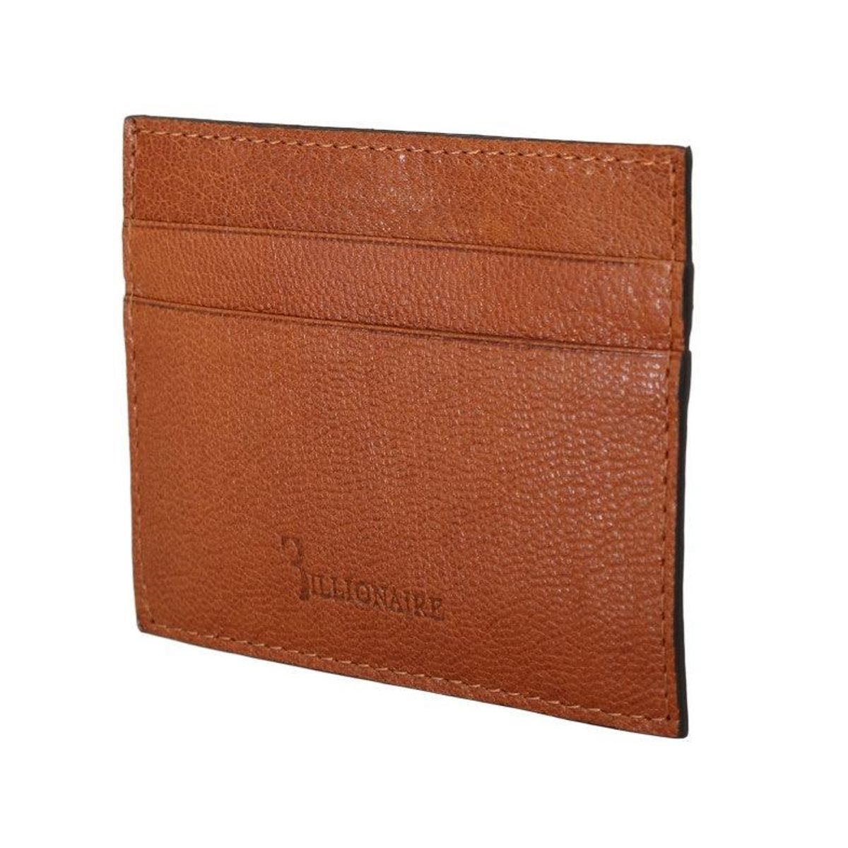 Billionaire Italian Couture Elegant Herre Leather Wallet in Brown