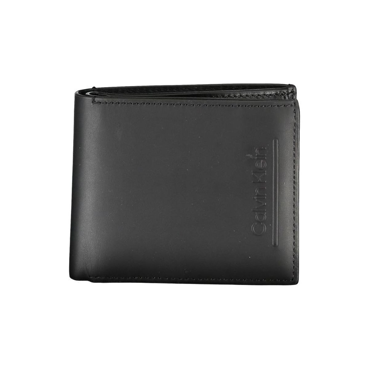 Calvin Klein Black Leather RFID Wallet with Coin Purse