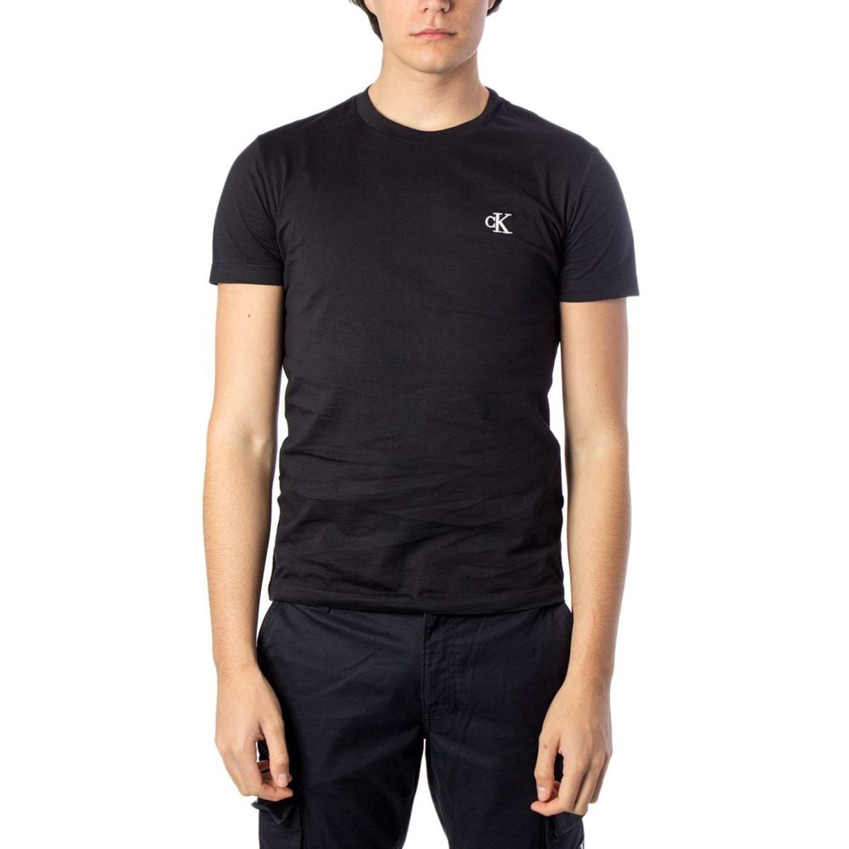 Calvin Klein Jeans Black Cotton T-Shirt