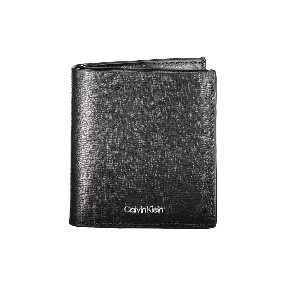 Calvin Klein Sleek Black Leather Wallet with RFID Blocker