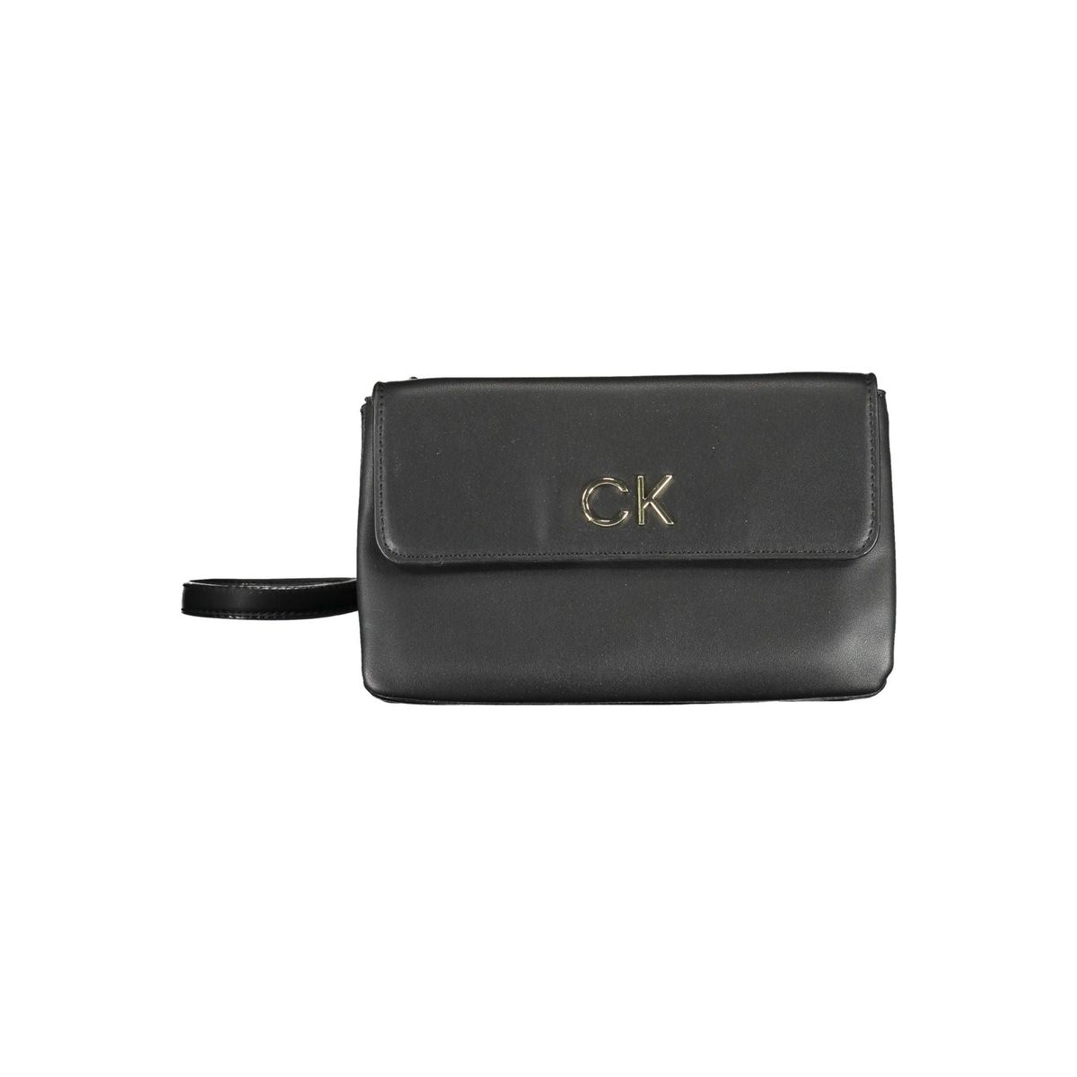 Calvin Klein Sleek Black Recycled Polyester Handbag