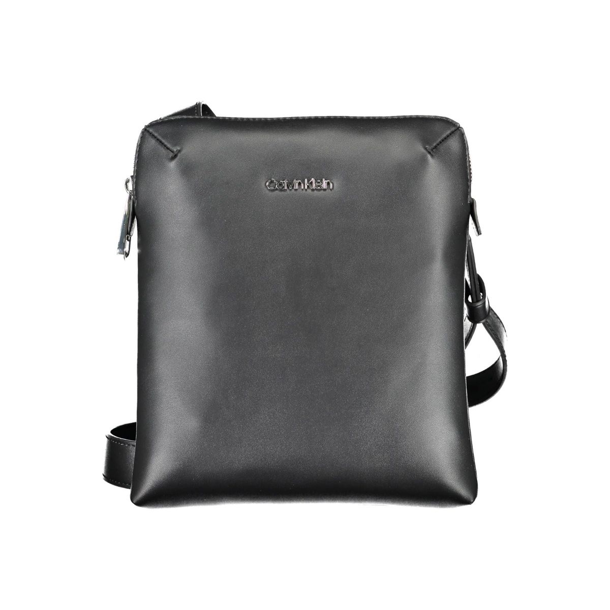 Calvin Klein Sleek Black Shoulder Bag with Recycled Materials