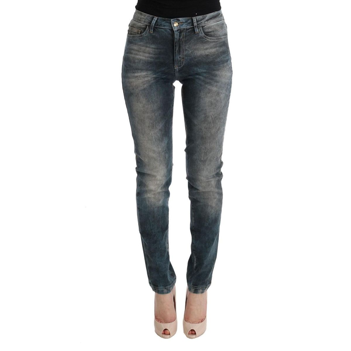 Cavalli Chic Blue Wash Slim Fit Jeans