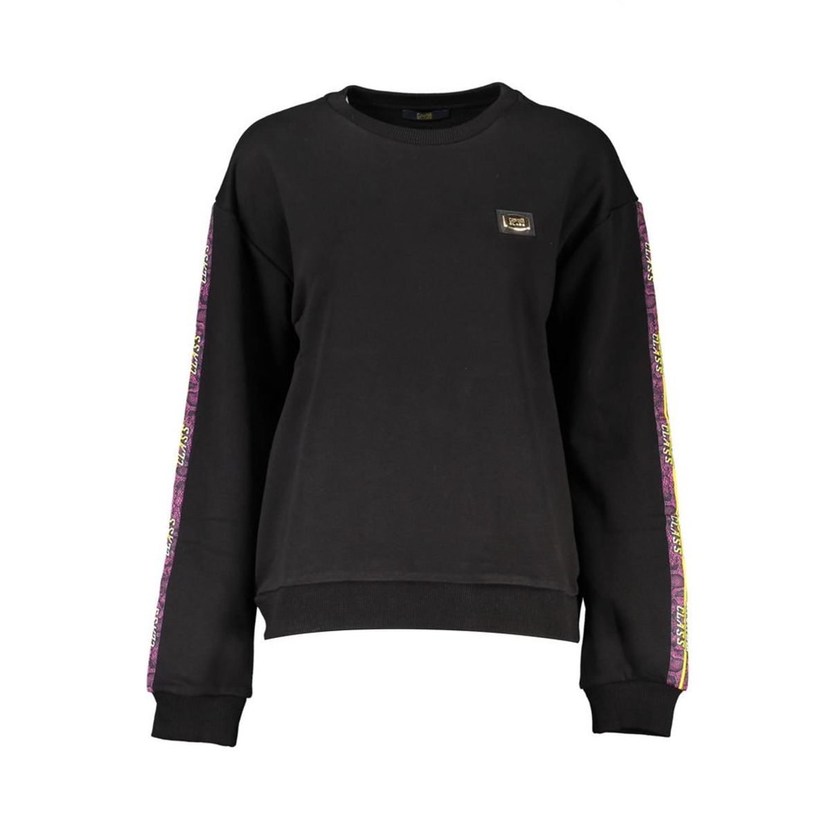 Cavalli Class Black Cotton Women Sweater