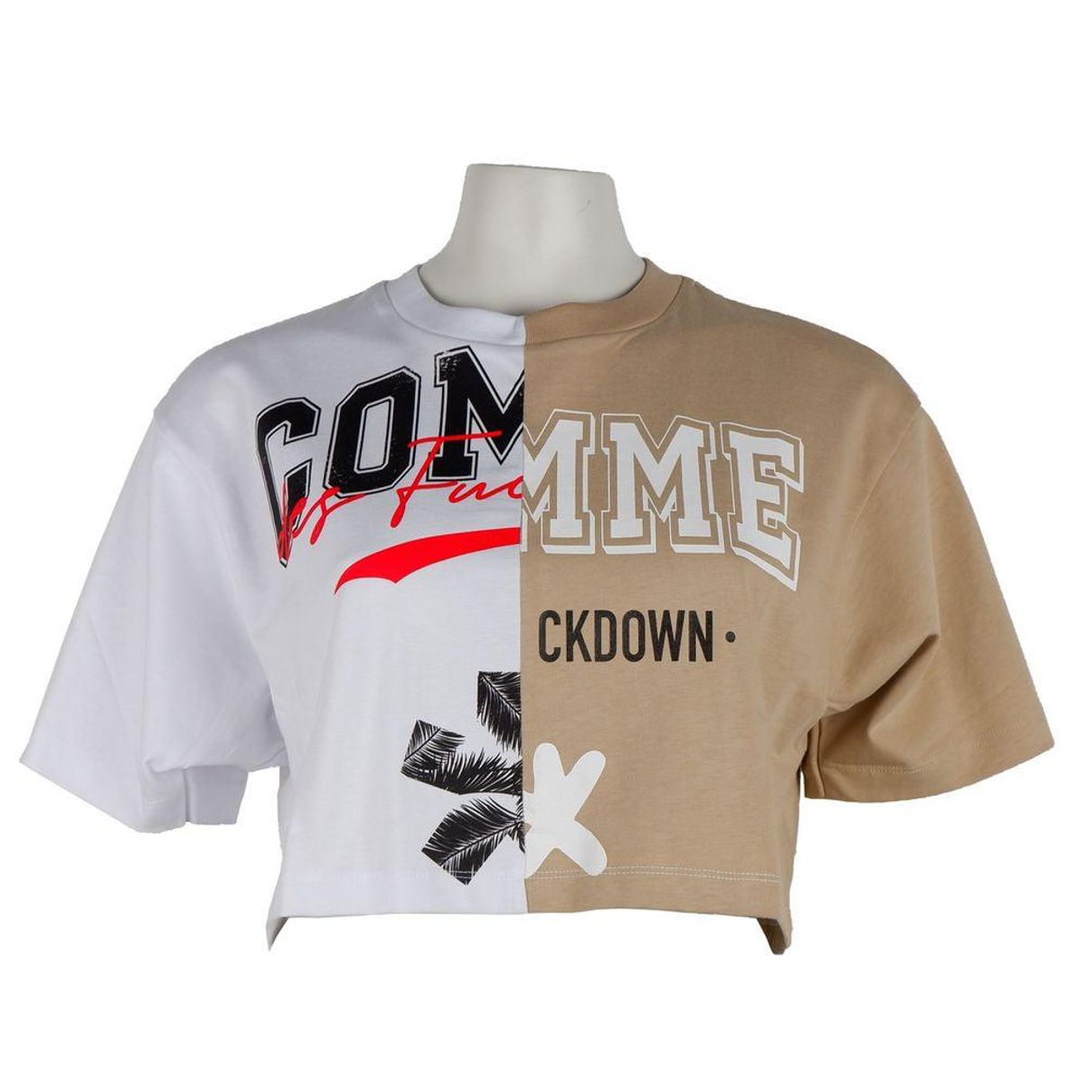 Comme Des Fuckdown Beige Bomuld Tops & T-Shirt