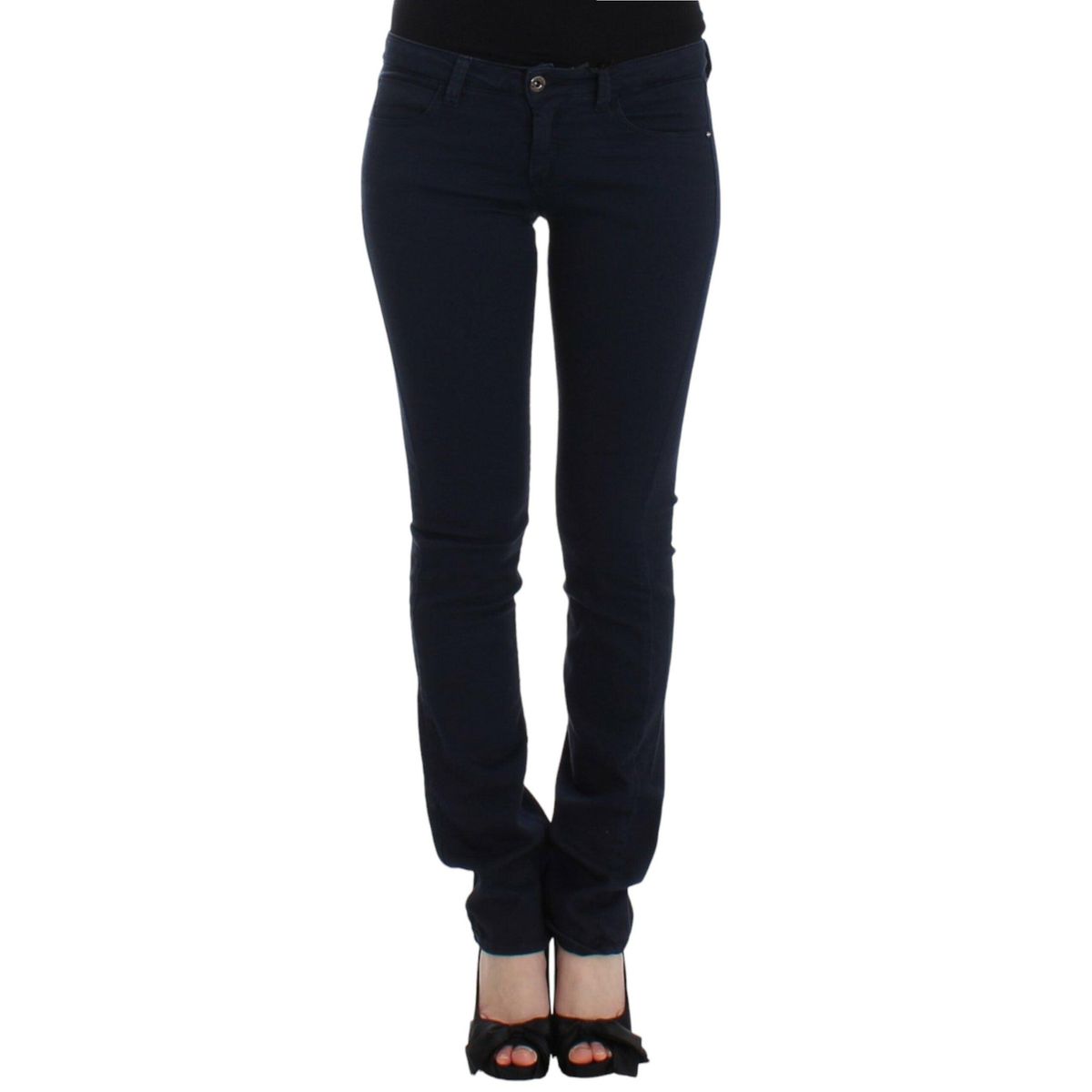 Costume National Chic Blue Straight Leg Denim Delight