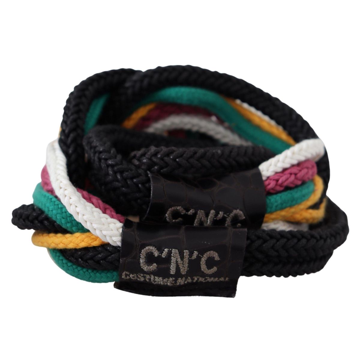 Costume National Chic Multicolor Twisted Rope Belt