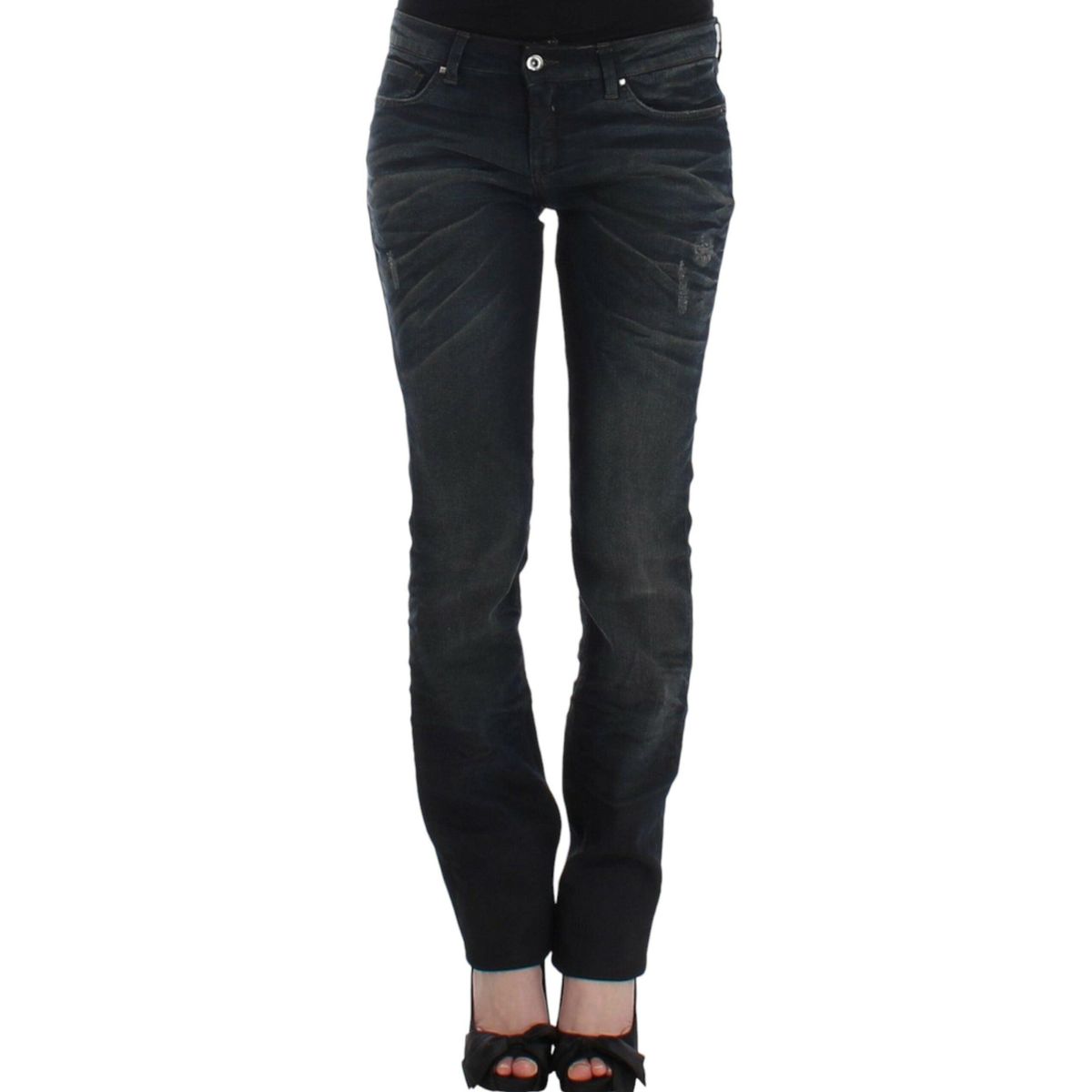 Costume National Chic Superskinny Blue Denim Jeans