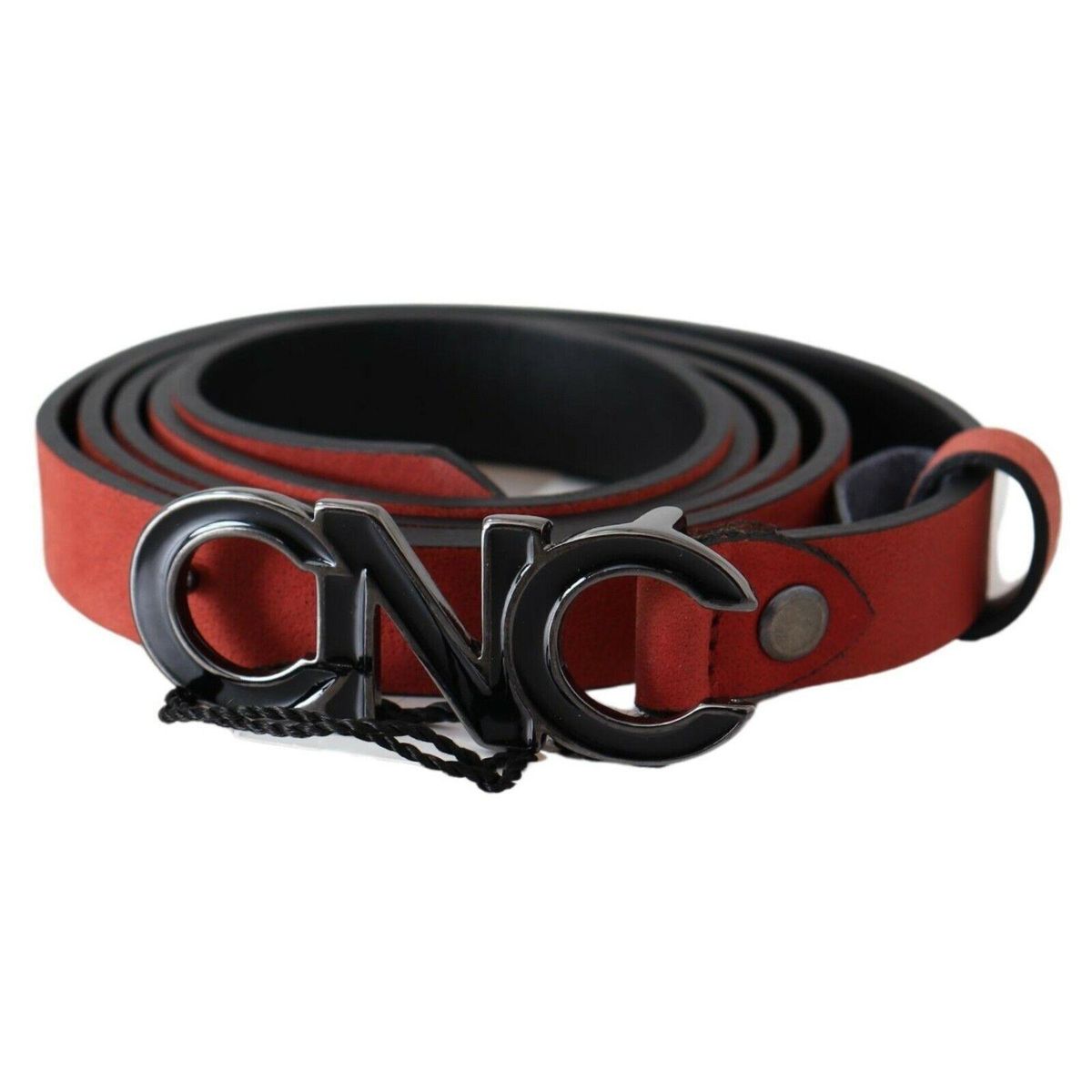 Costume National Elegant Blood Red Leather Belt