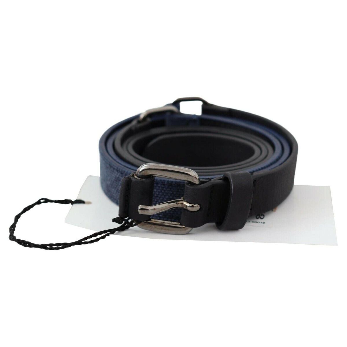 Costume National Elegant Black Leather Adjustable Belt