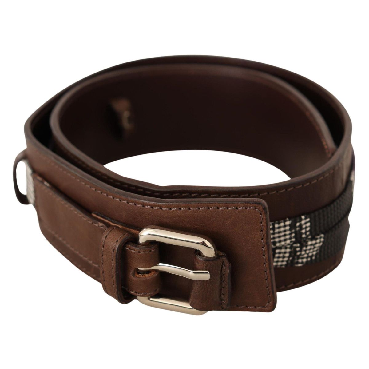 Costume National Elegant Brown Leather Fashion Belt