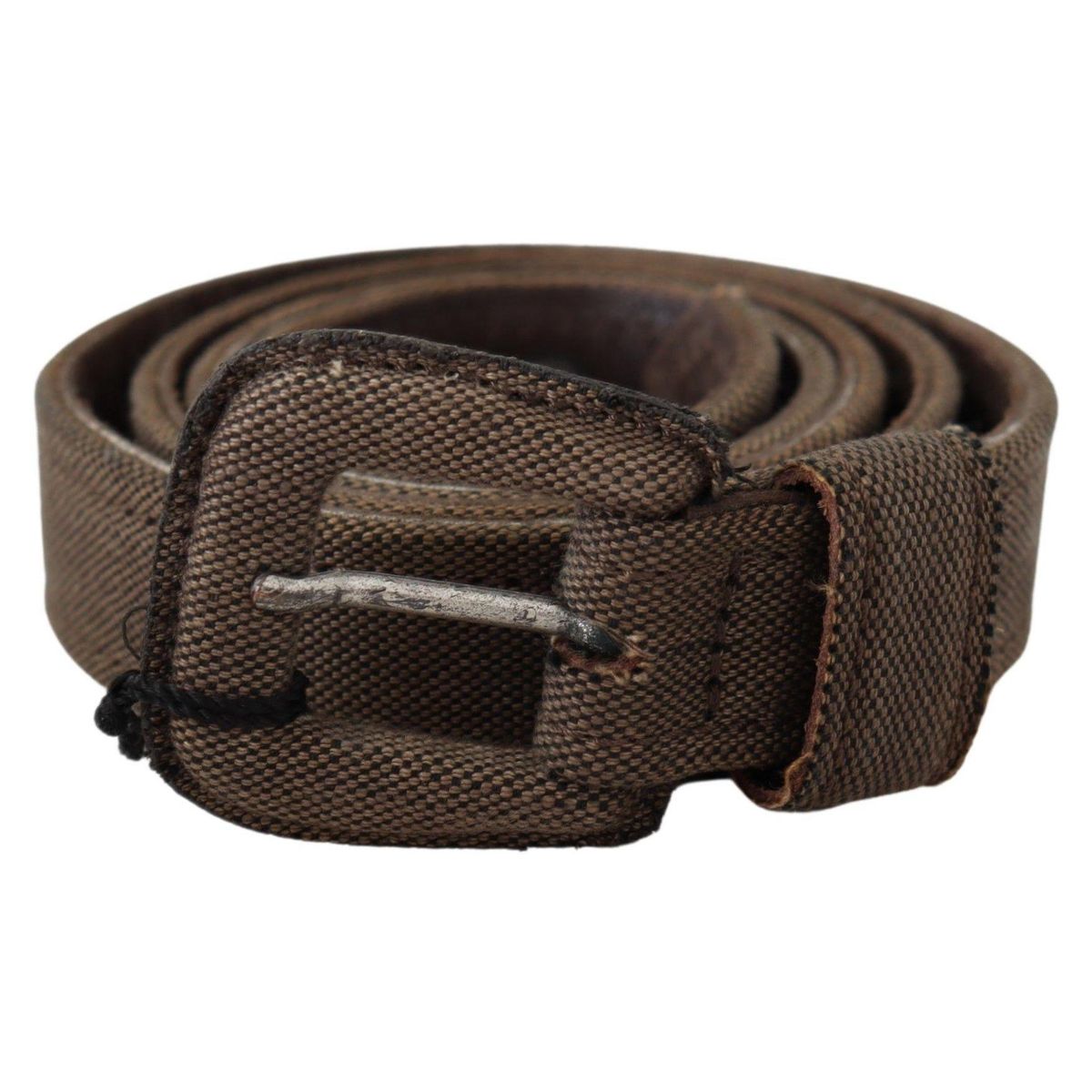 Costume National Elegant Brown Leather Waist Belt