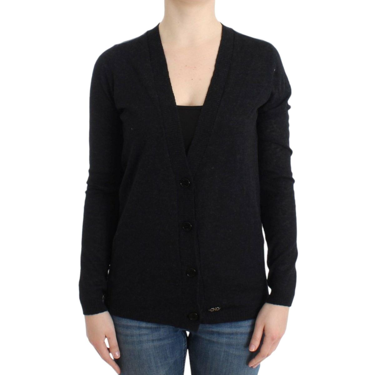 Costume National Elegant Deep V-neck Lightweight Cardigan