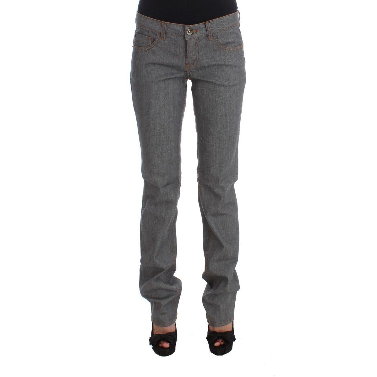 Costume National Elegant Gray Regular Fit Jeans