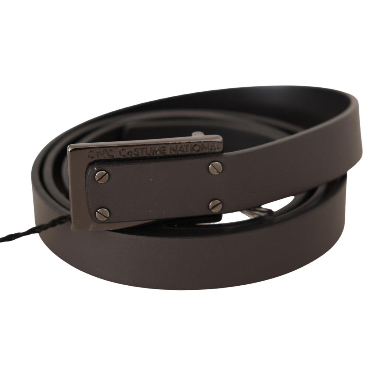 Costume National Elegant Leather Belt with Metal Buckle